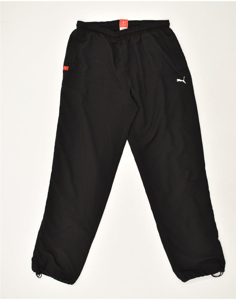 PUMA Mens Tracksuit Trousers Joggers Large Black | Vintage Puma | Thrift | Second-Hand Puma | Used Clothing | Messina Hembry 