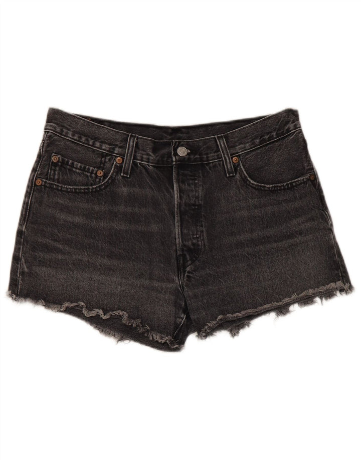 Levi's Womens 501 Denim Shorts W29 Medium Grey Cotton