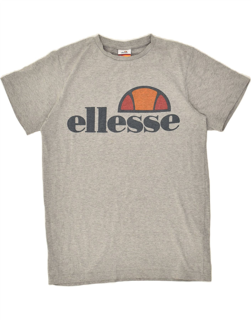 ELLESSE Womens Graphic T-Shirt Top UK 8 Small  Grey Cotton | Vintage Ellesse | Thrift | Second-Hand Ellesse | Used Clothing | Messina Hembry 