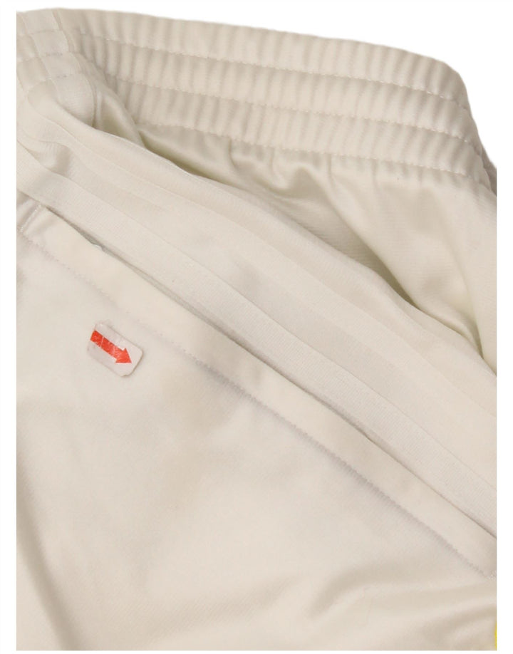ADIDAS Mens Tracksuit Trousers Medium  White Polyester