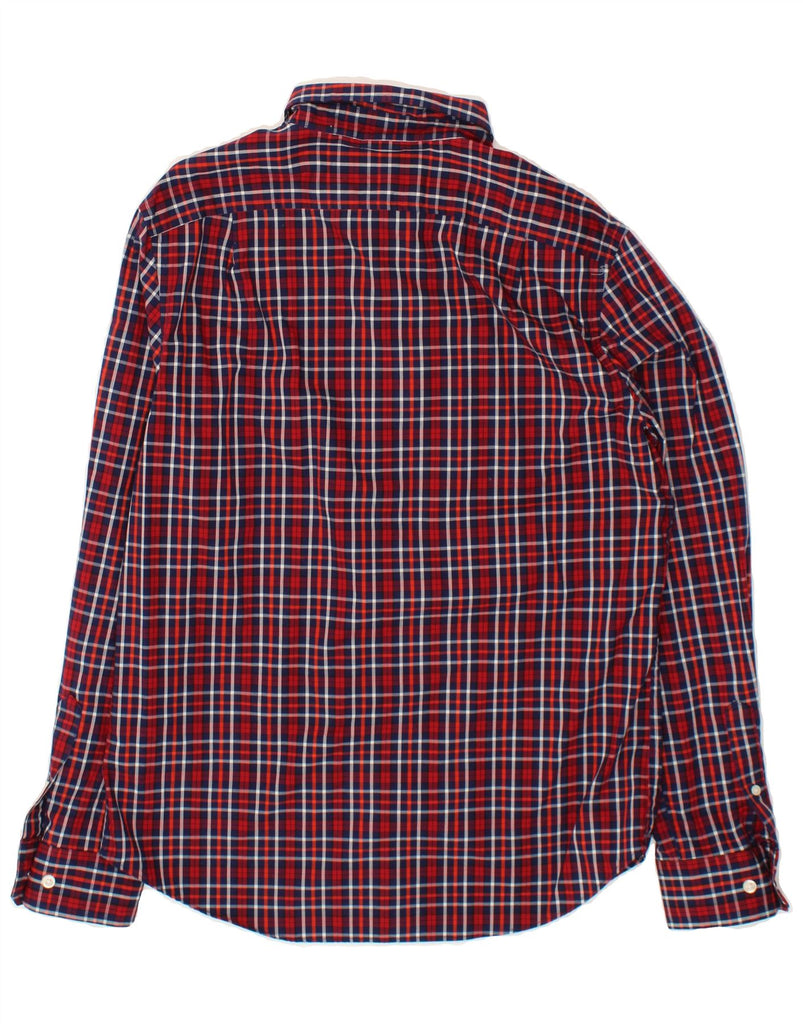 NAUTICA Mens Shirt Medium Red Check Cotton Vintage Nautica and Second-Hand Nautica from Messina Hembry 
