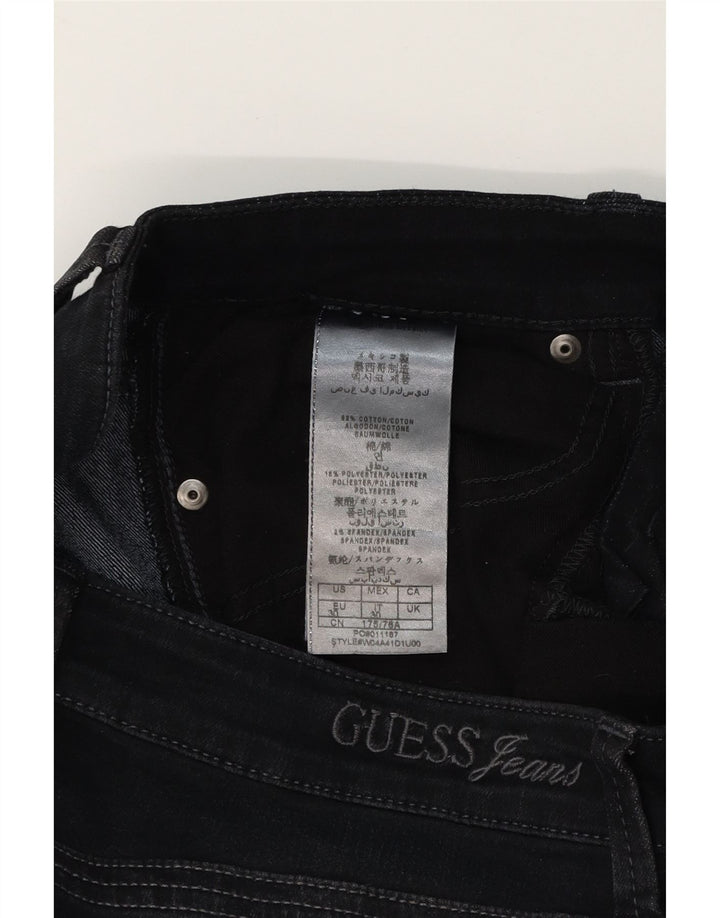 GUESS Womens Skinny Jeans W30 L32 Black Cotton Vintage Guess and Second-Hand Guess from Messina Hembry 