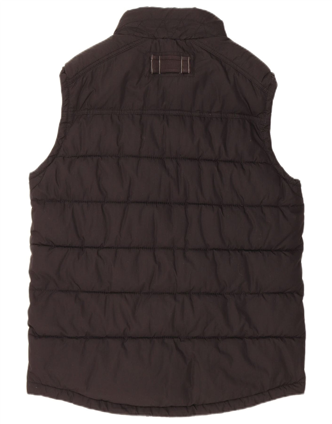 FAT FACE Mens Padded Gilet UK 38 Medium Black Cotton