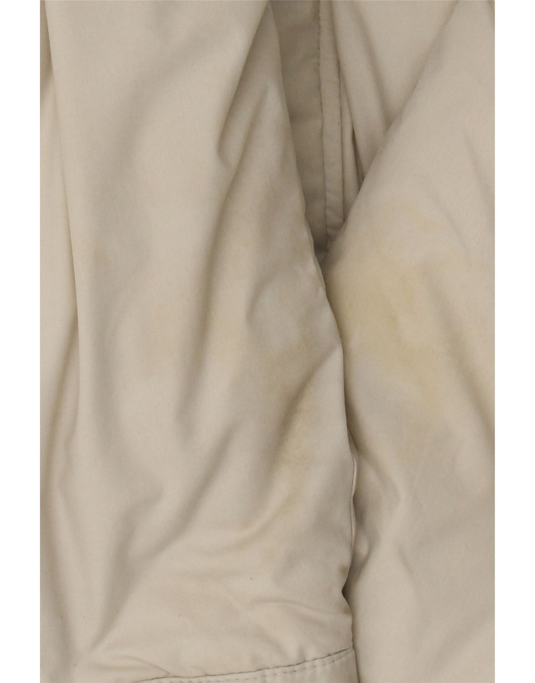 VINTAGE Mens Loose Fit Padded Jacket UK 38 Medium Off White Polyester Vintage Vintage and Second-Hand Vintage from Messina Hembry 