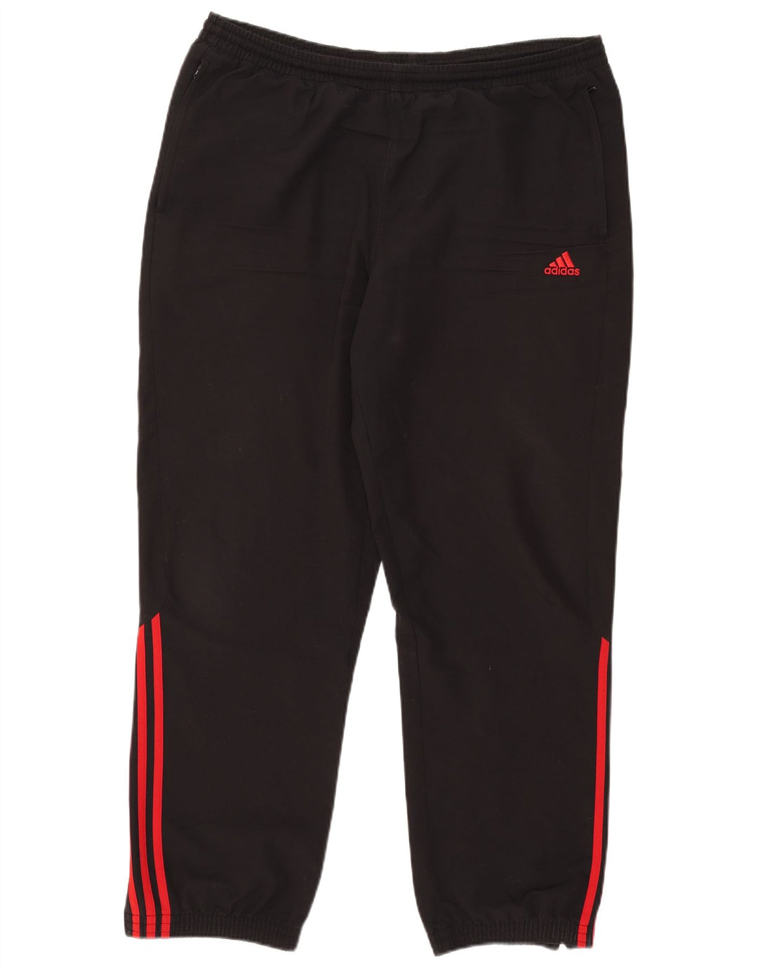 Adidas Mens Tracksuit Trousers Joggers XL Black Polyester
