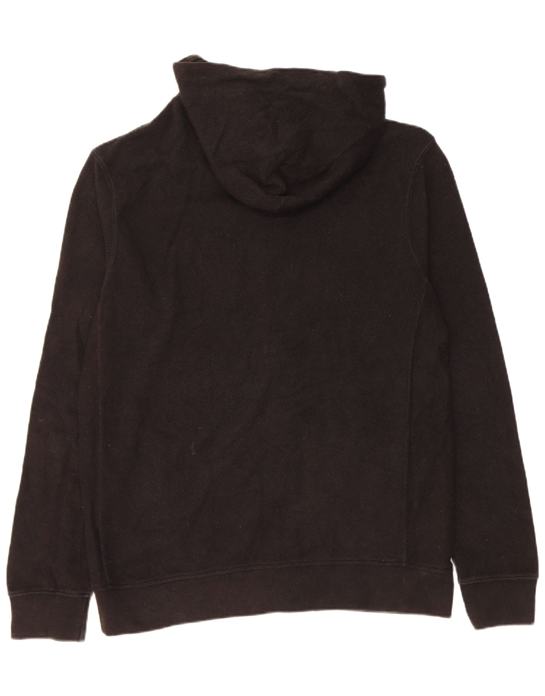 Zara Mens Zip Hoodie Sweater 2XL Black Cotton