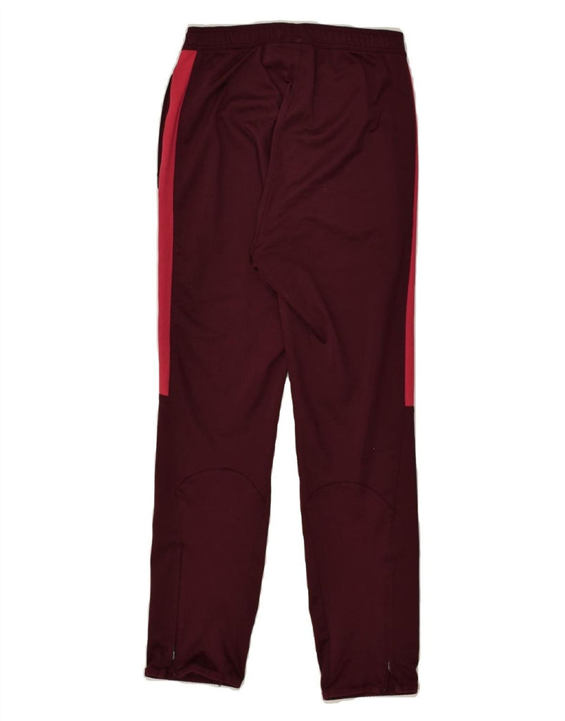 NIKE Boys Dri Fit Tracksuit Trousers 10-11 Years Medium Maroon Polyester | Vintage Nike | Thrift | Second-Hand Nike | Used Clothing | Messina Hembry 