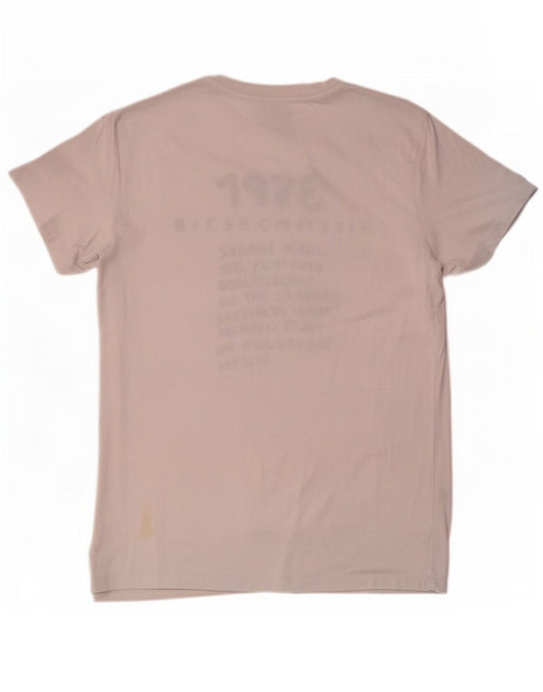 Diesel Mens Graphic T-Shirt Top XL White Cotton