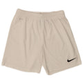 Nike Mens Dri Fit Sport Shorts Small White Polyester