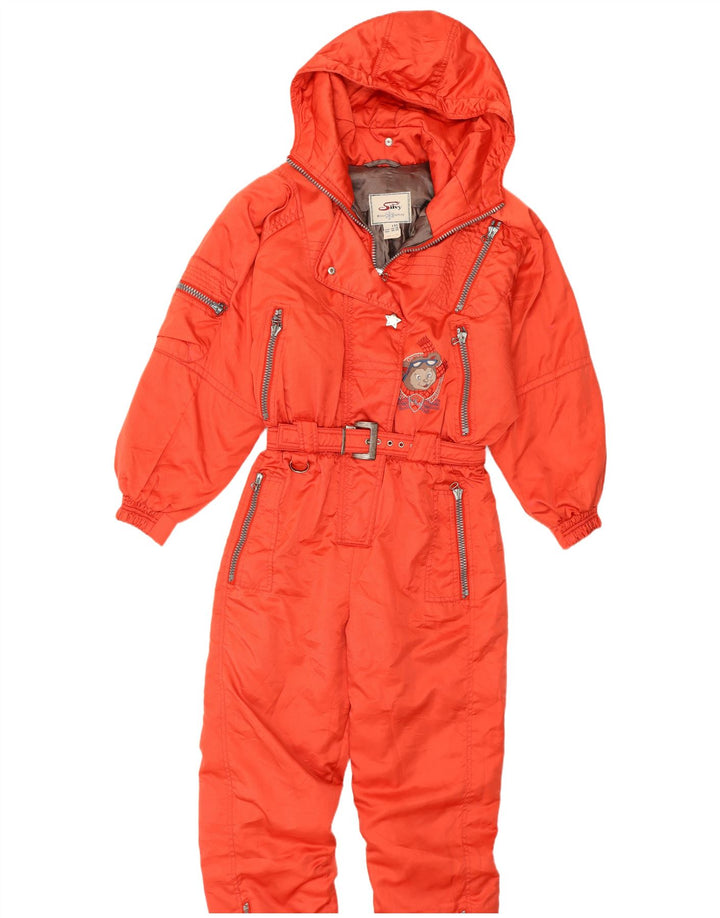 Silvy Womens Loose Fit Hooded Ski Jumpsuit IT 44 Medium Red Winter