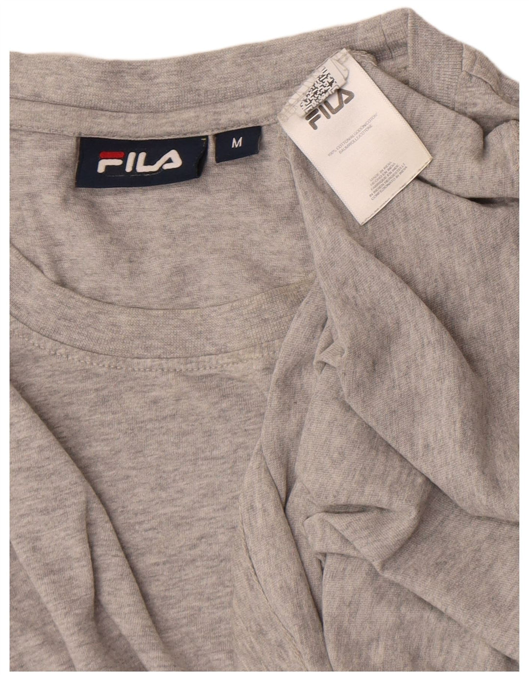 Fila Mens Graphic T-Shirt Top Medium Grey