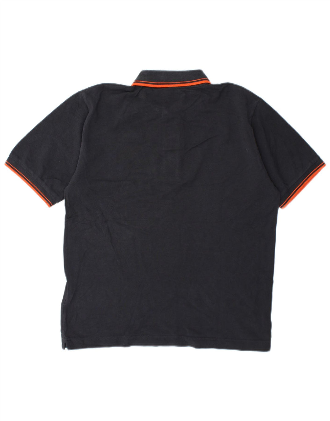 Kappa Mens Polo Shirt Small Grey Striped Cotton
