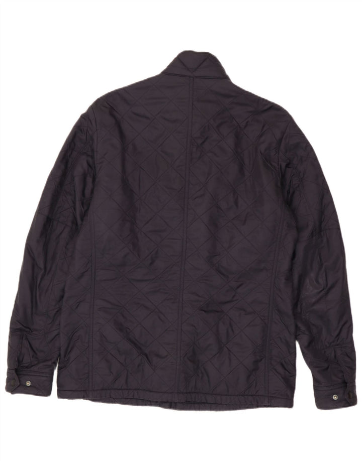 Barbour Mens Quilted Jacket UK 40 Large Navy Blue Polyamide