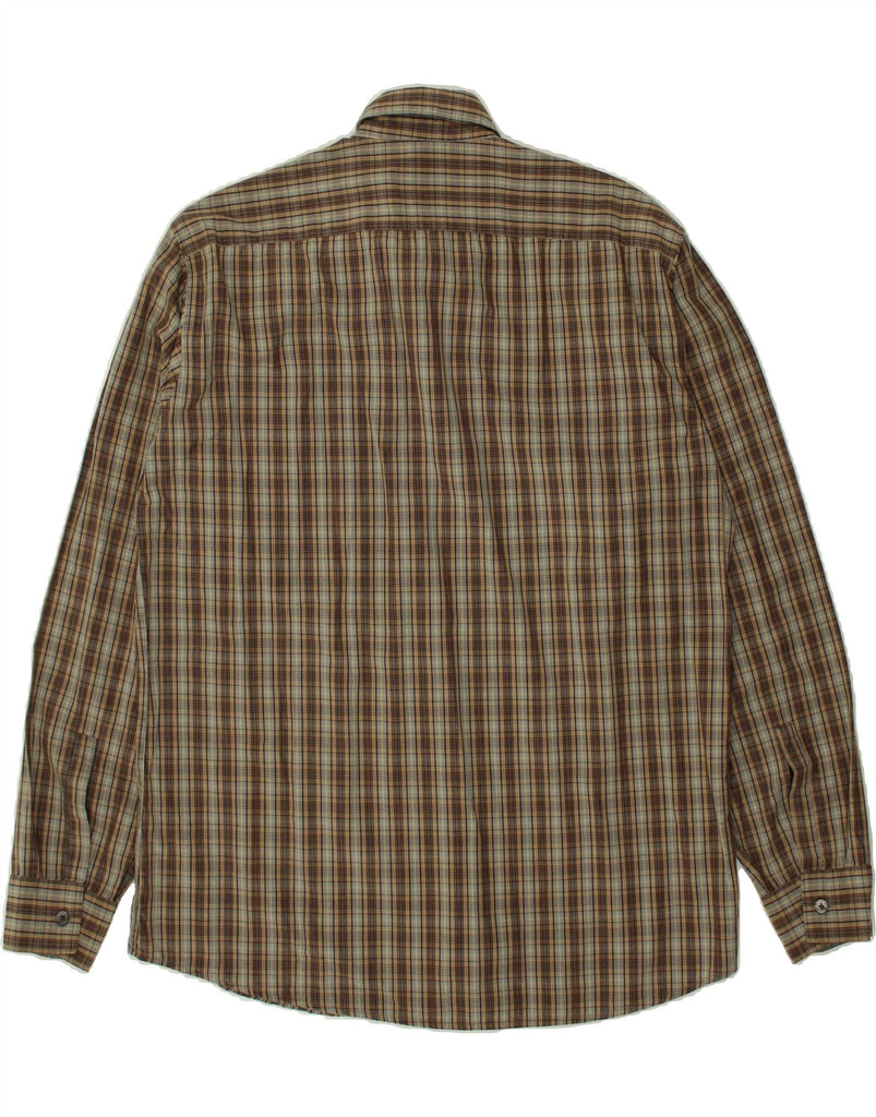 HUGO BOSS Mens Shirt Medium Brown Check | Vintage Hugo Boss | Thrift | Second-Hand Hugo Boss | Used Clothing | Messina Hembry 