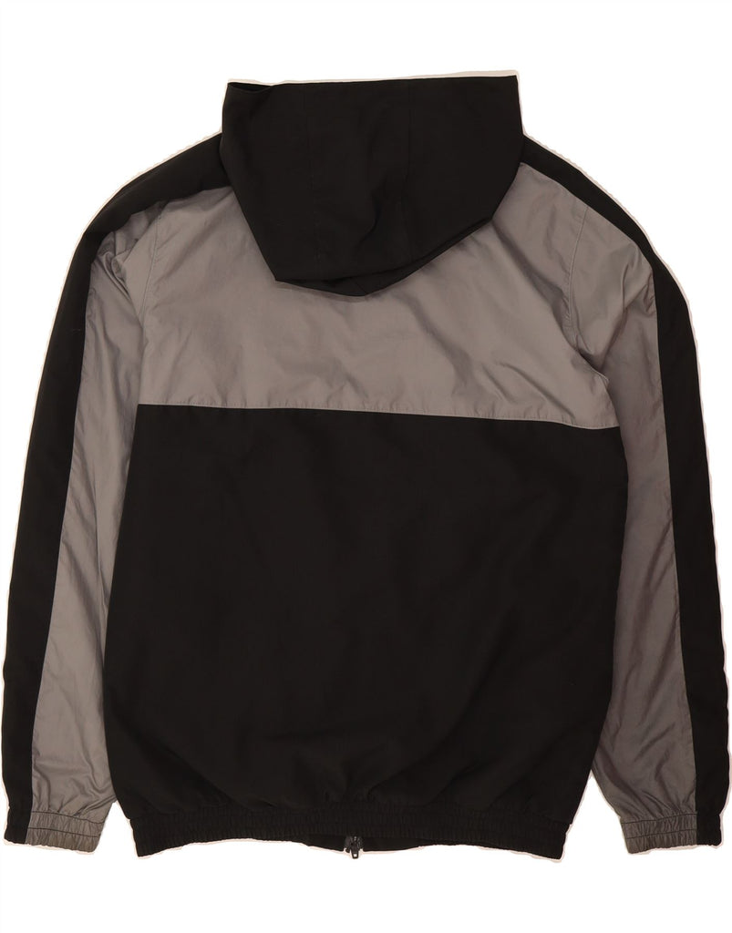 ADIDAS Mens Hooded Reversible Jacket UK 36 Small Black Polyester Vintage Adidas and Second-Hand Adidas from Messina Hembry 