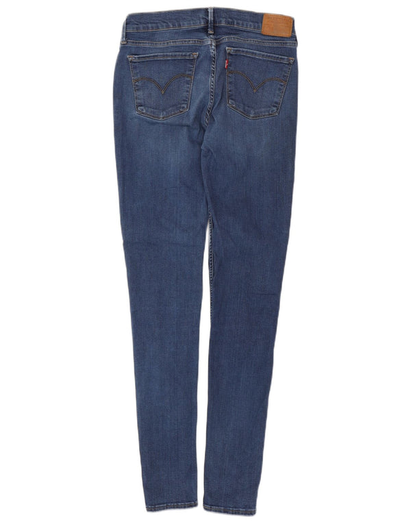 LEVI'S Womens 710 Super Skinny Jeans W30 L31 Blue Cotton