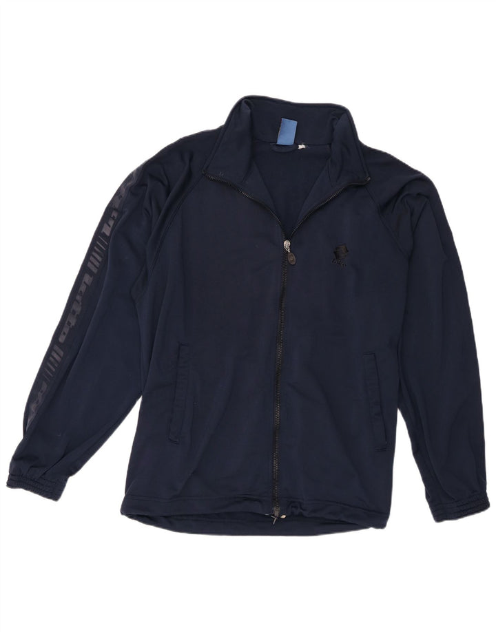 Lotto Mens Graphic Tracksuit Top Jacket Large Navy Blue