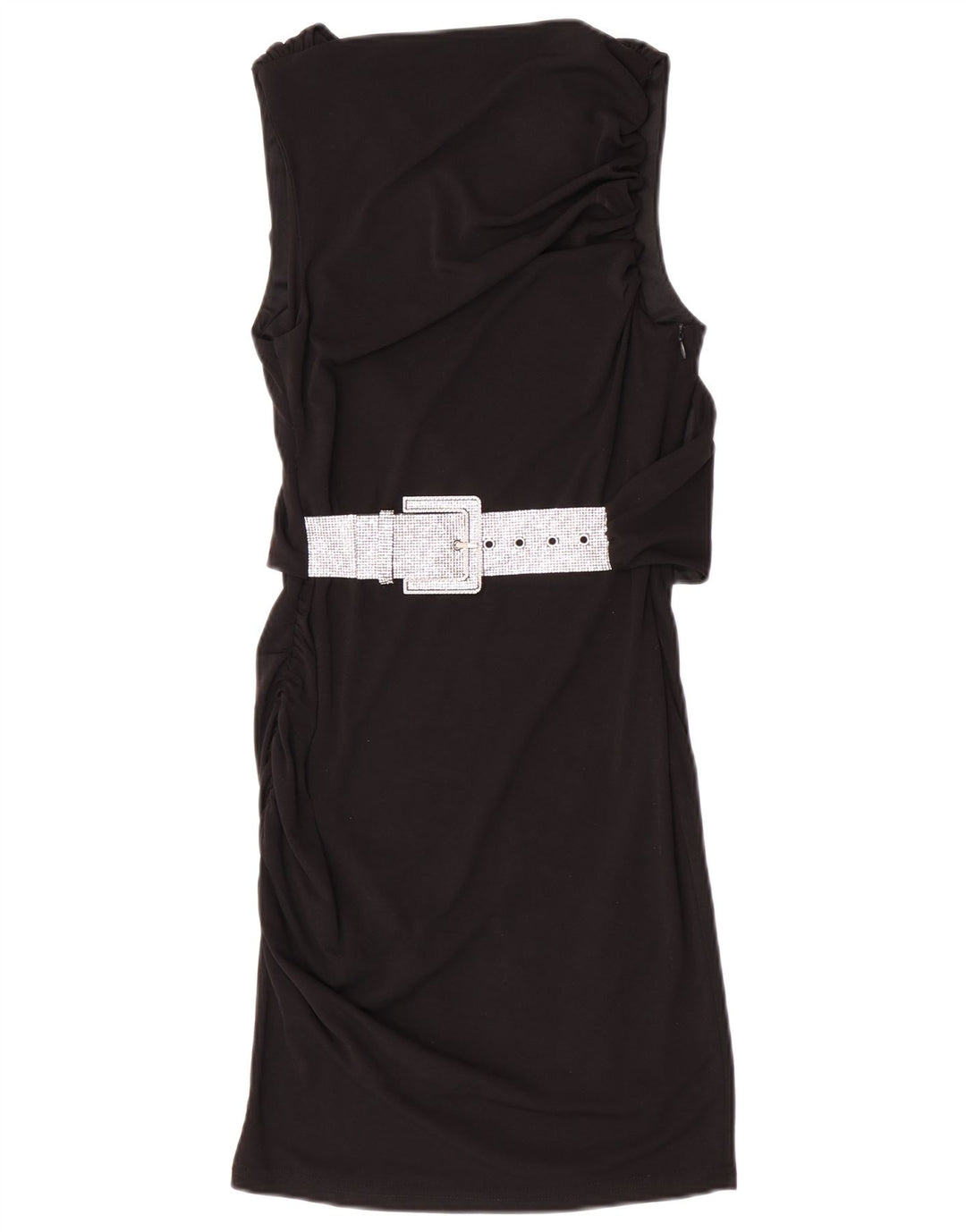 Zara Womens Sleeveless Sheath Dress UK 6 XS Black Polyester