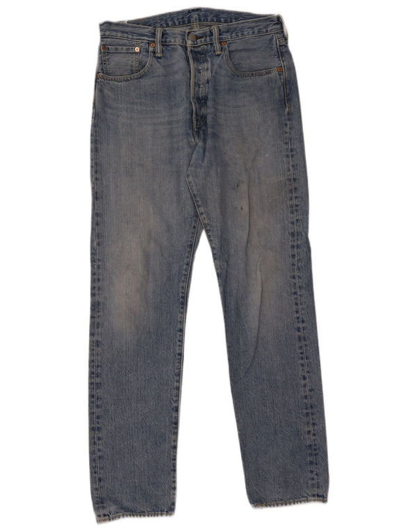 Levi's Mens 501 CT Straight Jeans W30 L32 Blue Cotton