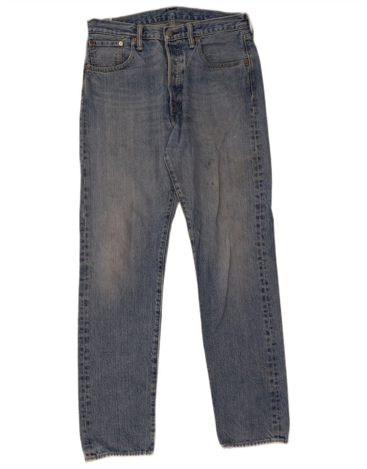 Levi's Mens 501 CT Straight Jeans W30 L32 Blue Cotton