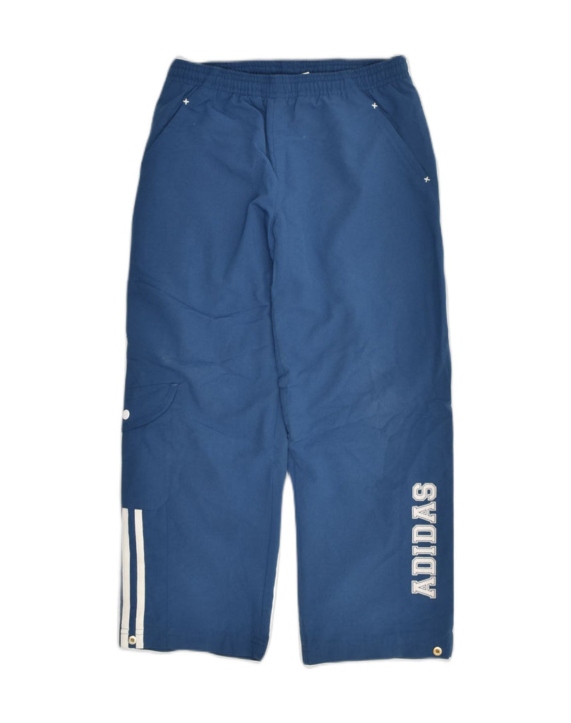 ADIDAS Boys Tracksuit Trousers 7-8 Years Blue Polyester | Vintage Adidas | Thrift | Second-Hand Adidas | Used Clothing | Messina Hembry 