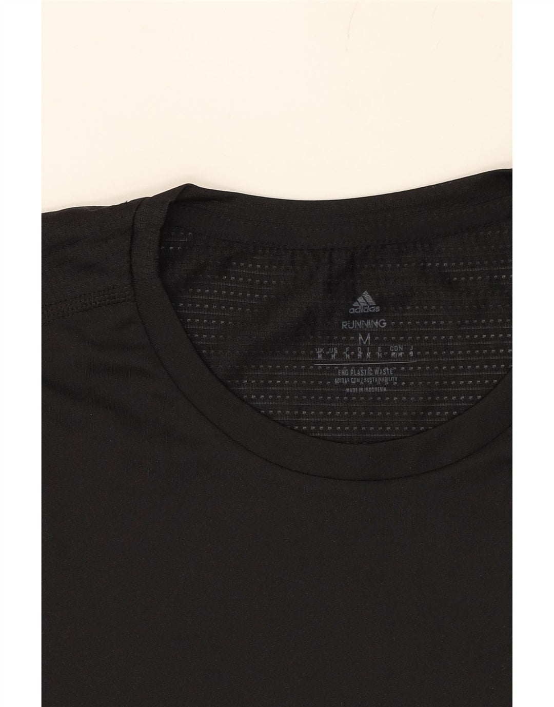ADIDAS Mens Aeroready T-Shirt Top Medium Black Polyester Vintage Adidas and Second-Hand Adidas from Messina Hembry 