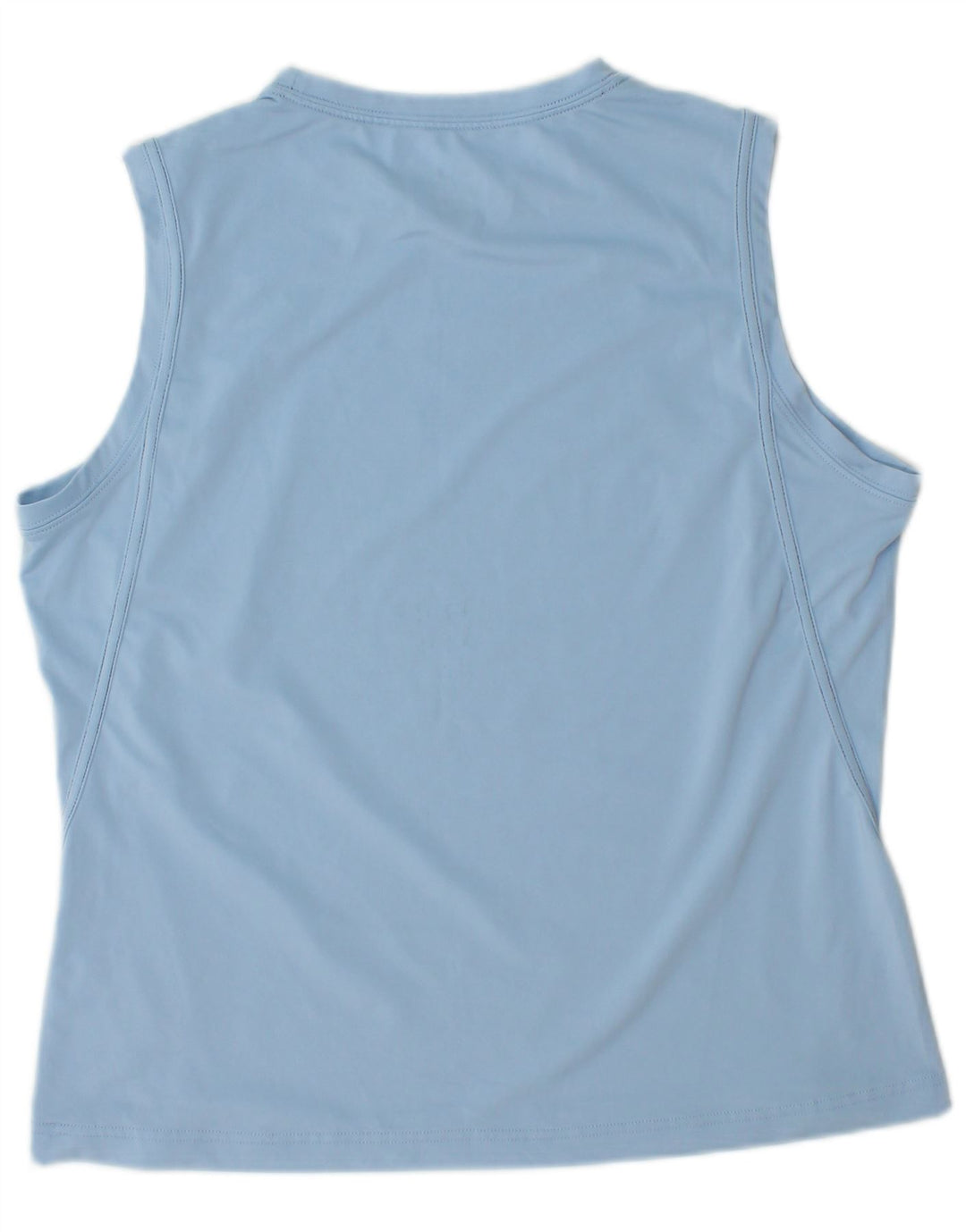 REEBOK Womens Vest Top UK 14 Medium Blue Polyester