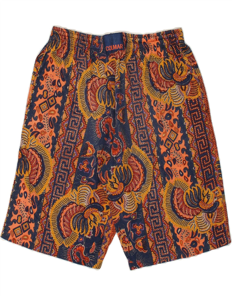 COLMAR Mens Abstract Pattern Swimming Shorts Small Multicoloured | Vintage Colmar | Thrift | Second-Hand Colmar | Used Clothing | Messina Hembry 