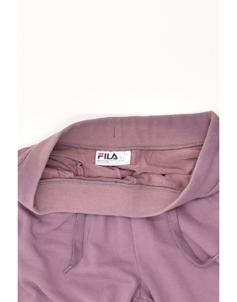 FILA Womens Tracksuit Trousers Joggers UK 14 Large Purple Cotton | Vintage Fila | Thrift | Second-Hand Fila | Used Clothing | Messina Hembry 