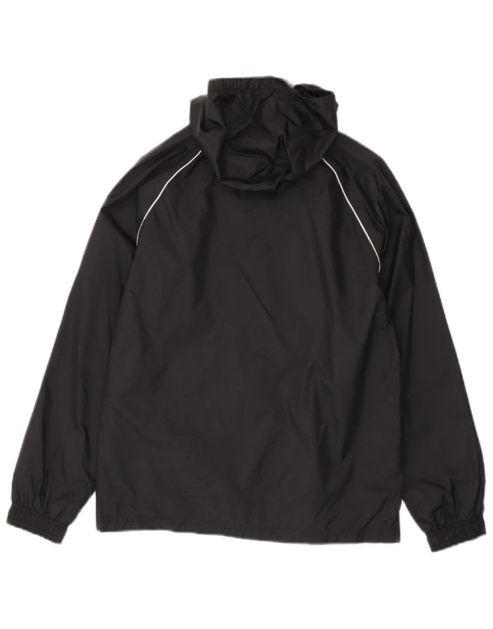 Adidas Boys Hooded Rain Jacket 11-12 Years Black
