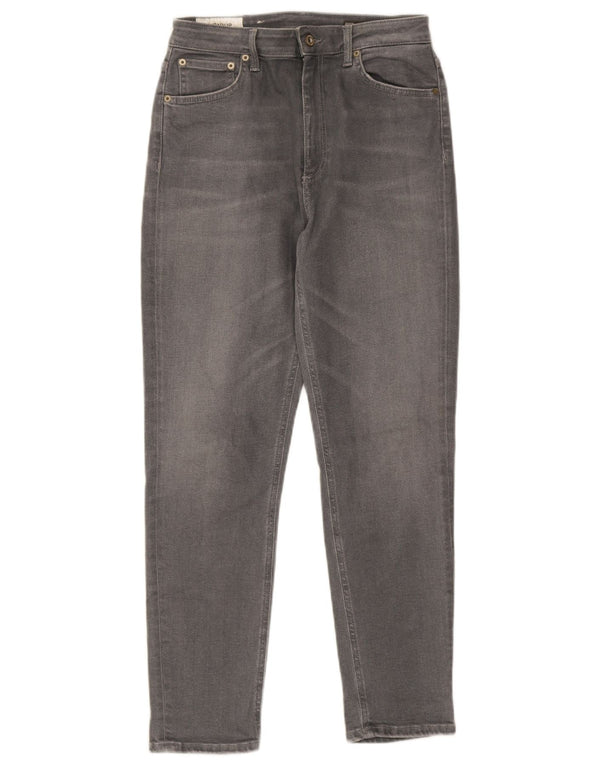 Dondup Womens Anya Tapered Jeans W28 L28 Grey Cotton