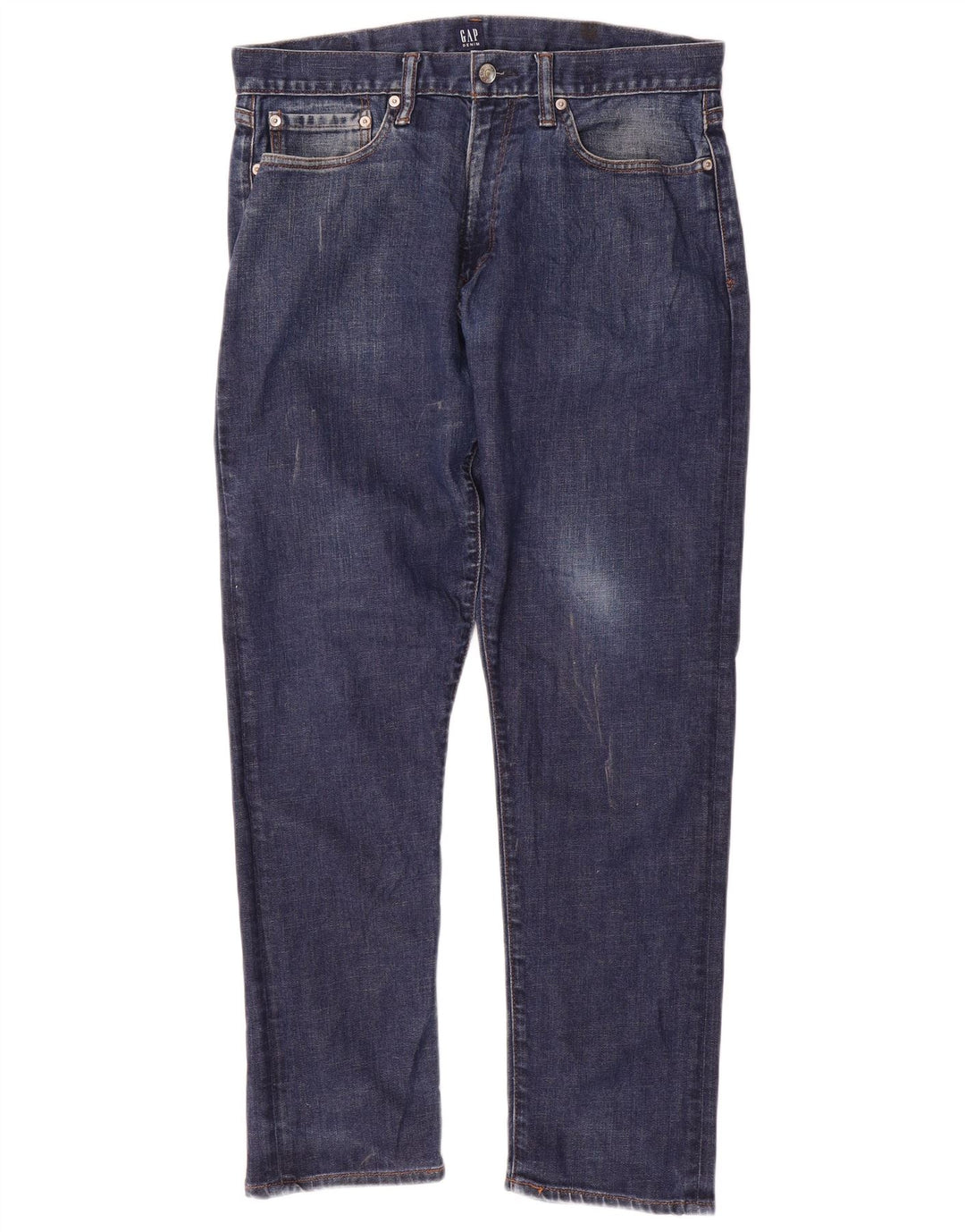 Gap Mens Straight Jeans W32 L30 Navy Blue Cotton