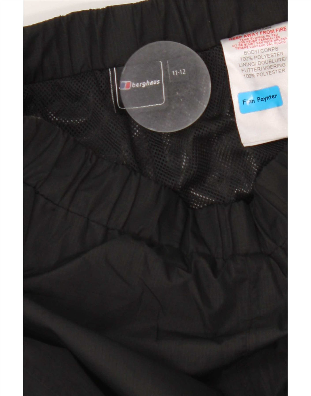 Berghaus Boys Waterproof Trousers 11-12 Years  Black Polyester