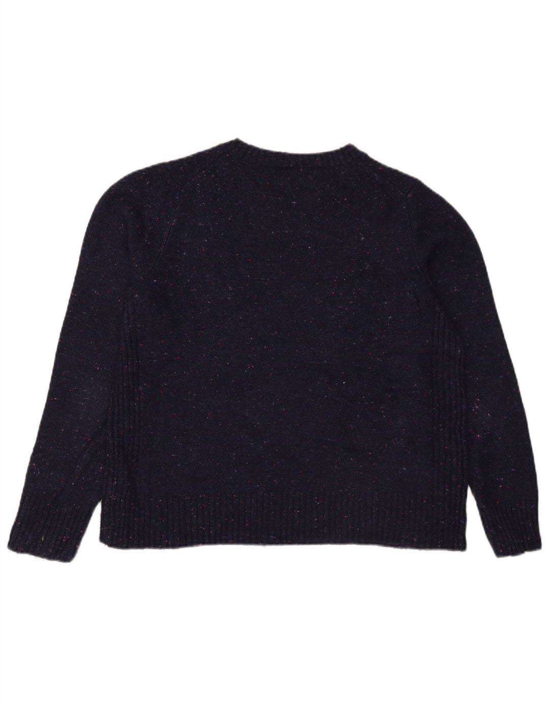 Marks & Spencer Womens Crew Neck Jumper Sweater UK 12 Medium Navy Blue