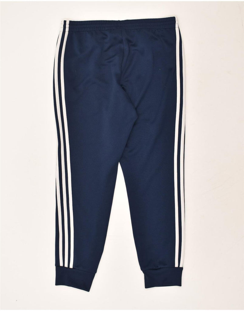 ADIDAS Mens Tracksuit Trousers Joggers Medium Navy Blue Polyester | Vintage Adidas | Thrift | Second-Hand Adidas | Used Clothing | Messina Hembry 