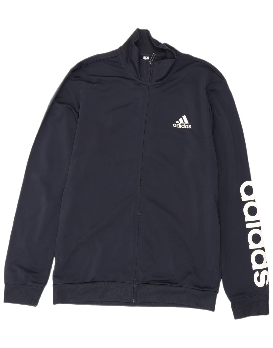 Adidas Mens Graphic Tracksuit Top Jacket UK 40/42 Medium Navy Blue