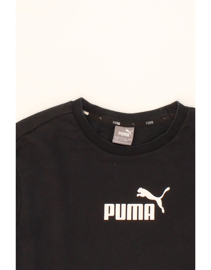 PUMA Mens Graphic Sweatshirt Jumper XL Black Cotton Vintage Puma and Second-Hand Puma from Messina Hembry 
