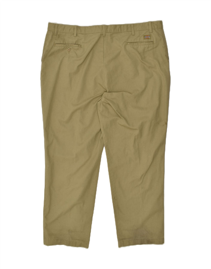 DICKIES Mens Slim Chino Trousers W48 L30  Beige Polyester Vintage Dickies and Second-Hand Dickies from Messina Hembry 