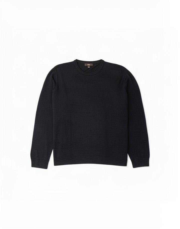 Marks & Spencer Mens Crew Neck Jumper Sweater 3XL Navy Blue Acrylic