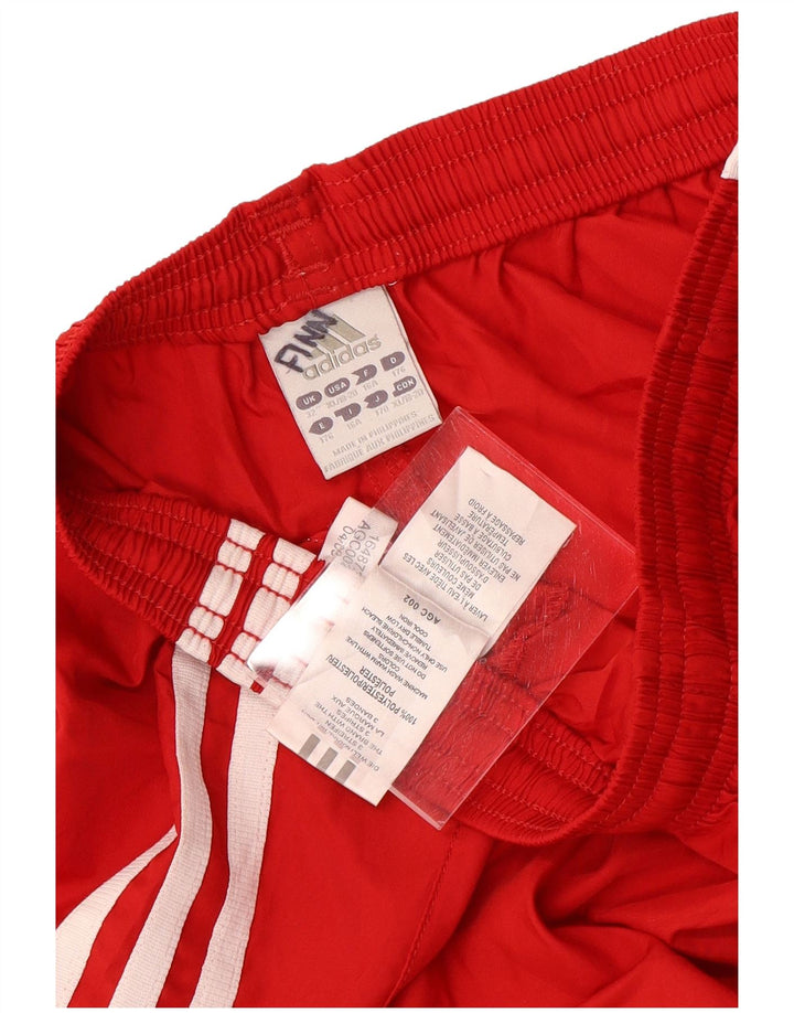 Adidas Boys Climalite Sport Shorts 15-16 Years Red Polyester