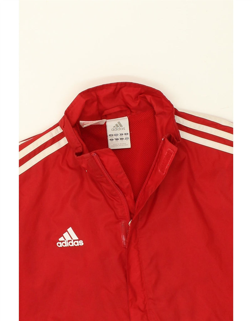 ADIDAS Boys Tracksuit Top Jacket 11-12 Years Red Polyester | Vintage Adidas | Thrift | Second-Hand Adidas | Used Clothing | Messina Hembry 