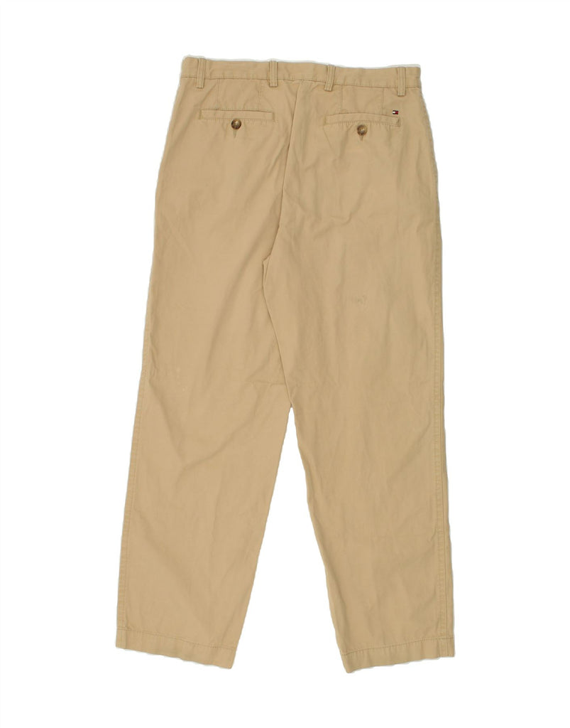 TOMMY HILFIGER Mens Tapered Chino Trousers W34 L32 Beige | Vintage Tommy Hilfiger | Thrift | Second-Hand Tommy Hilfiger | Used Clothing | Messina Hembry 