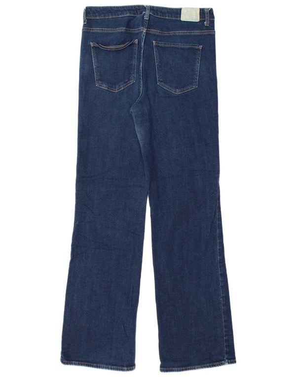 Zara Womens Straight Jeans EU 44 XL W34 L33 Navy Blue