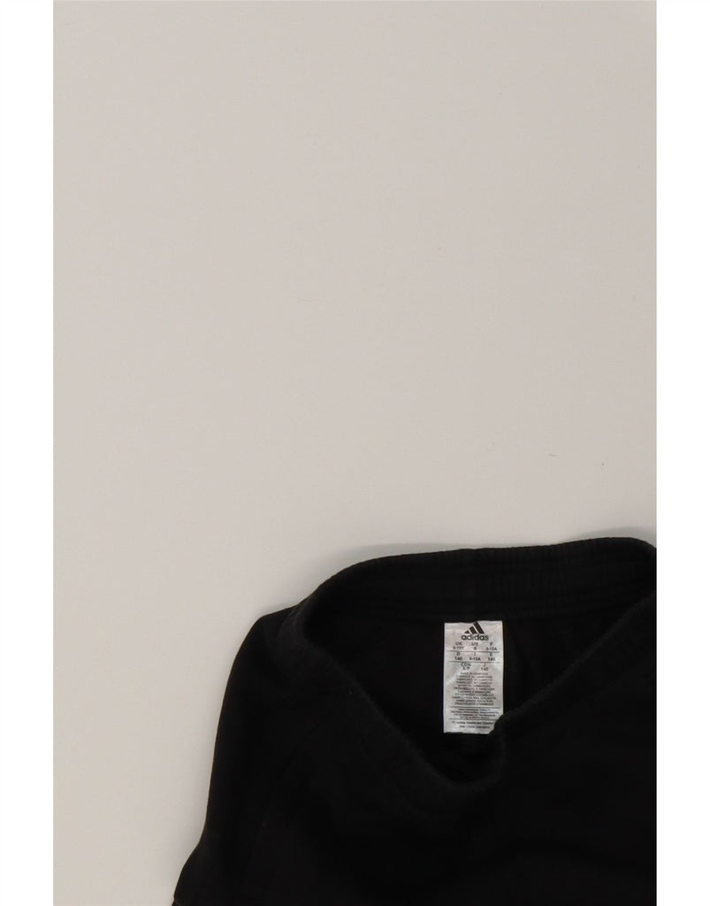 ADIDAS Boys Tracksuit Trousers 9-10 Years  Black Cotton Vintage Adidas and Second-Hand Adidas from Messina Hembry 
