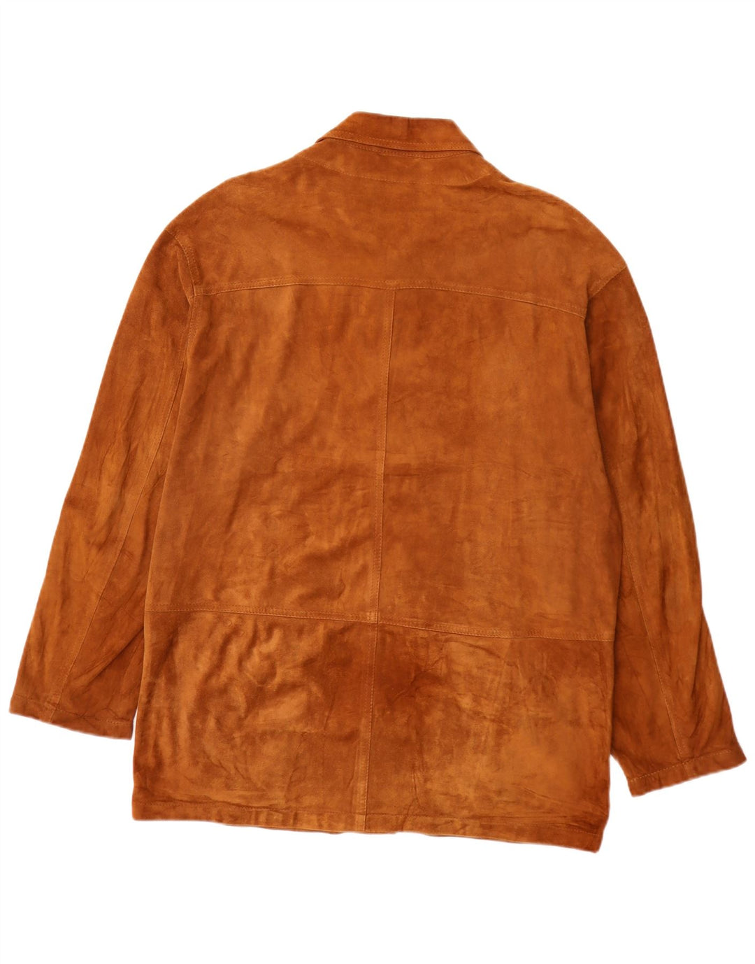 Vintage Mens Suede Jacket IT 50 Large Beige