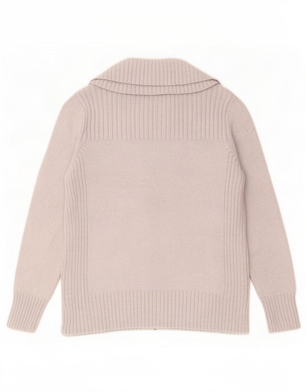 Marks & Spencer Womens Cardigan Sweater UK 16 Large Grey Cotton