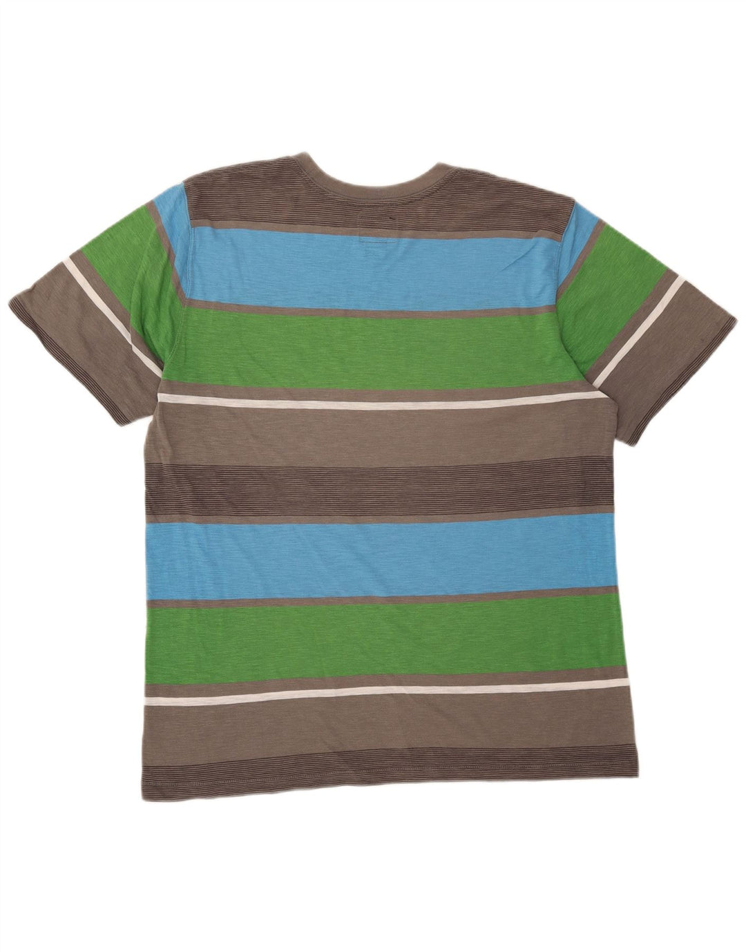 QUIKSILVER Mens T-Shirt Top Large Multicoloured Colourblock Cotton
