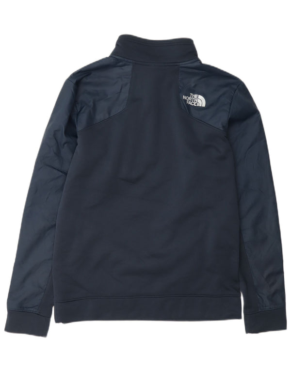 The North Face Boys Zip Neck Sweatshirt Jumper 14-15 Years XL Navy Blue