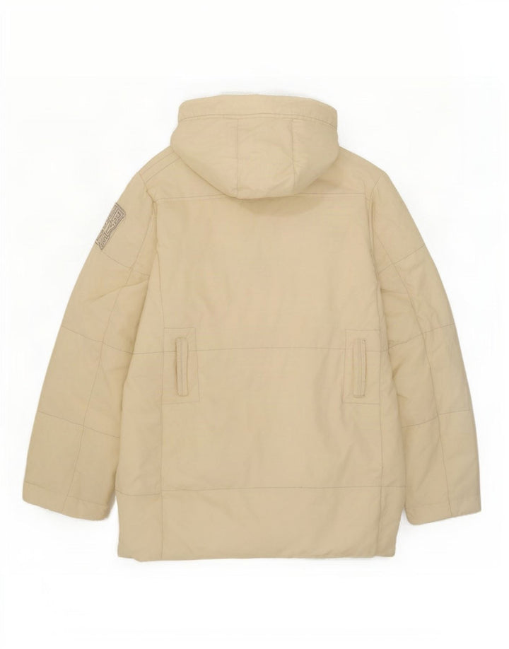 Murphy & Nye Womens Oversized Graphic Hooded Padded Coat UK 10 Small White