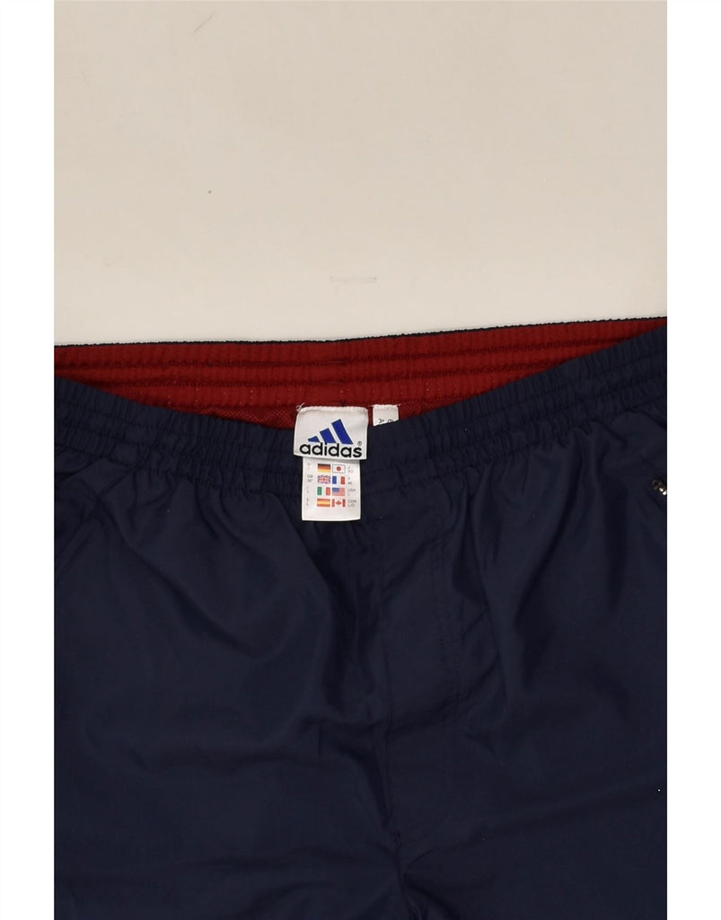 ADIDAS Mens Sport Shorts Large Navy Blue Polyester | Vintage Adidas | Thrift | Second-Hand Adidas | Used Clothing | Messina Hembry 